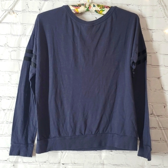 2014 Victoria's Secret PINK Logo Spellout Leopard Print Sequins Long Sleeve Sz S - Picture 12 of 15